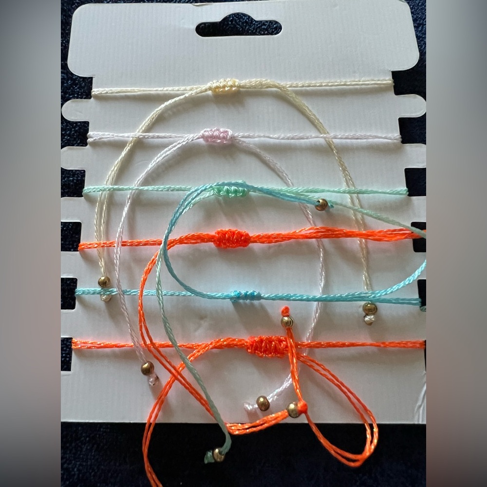 6 Colorful Beaded Bracelet Set NWT - Picture 7 of 7